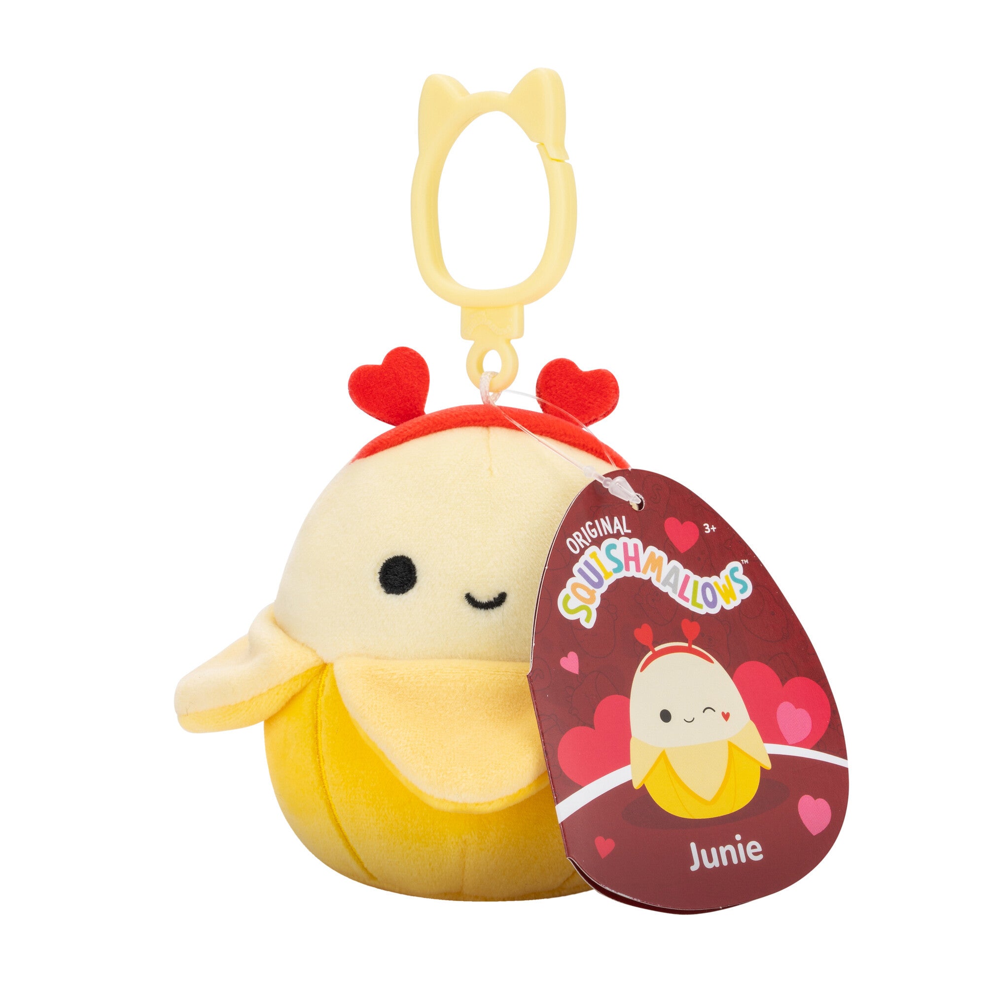 JUNIE - 3.5" Clip Valentines Day Squishmallow Plush