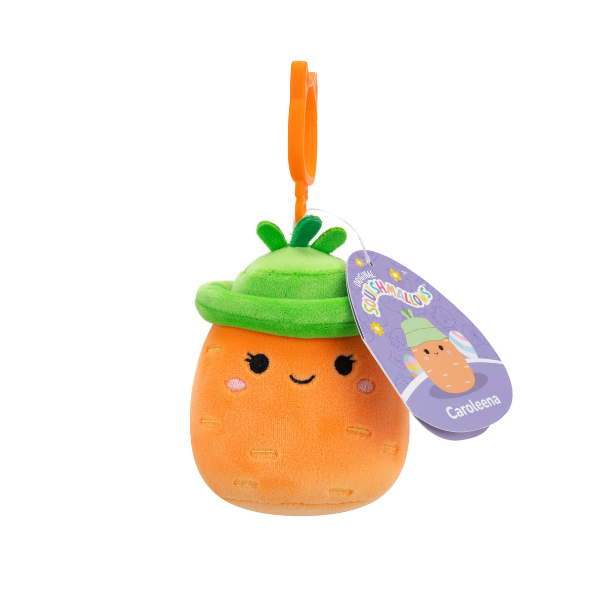 CAROLEENA Carrot - 3.5" Clip Easter Squishmallow Plush