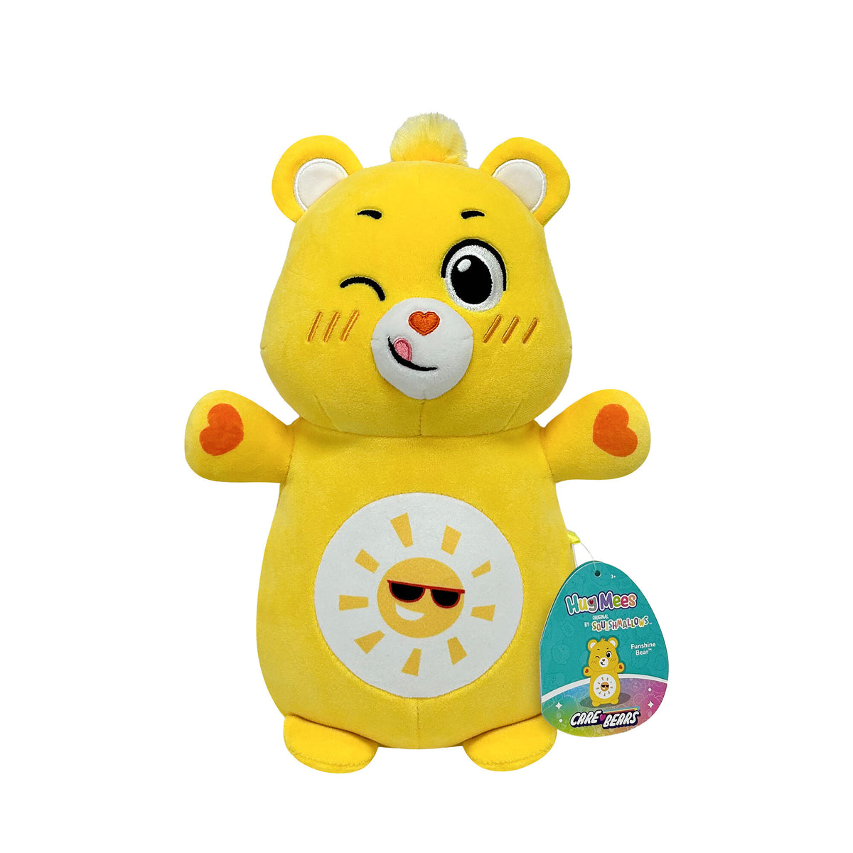 FUNSHINE Bear - 10" Carebears Hugmee  SQUISHMALLOWS