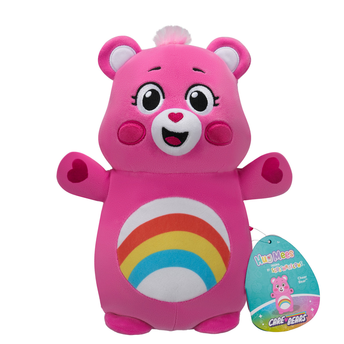 CHEER Bear - 10" Carebears Hugmee  SQUISHMALLOWS
