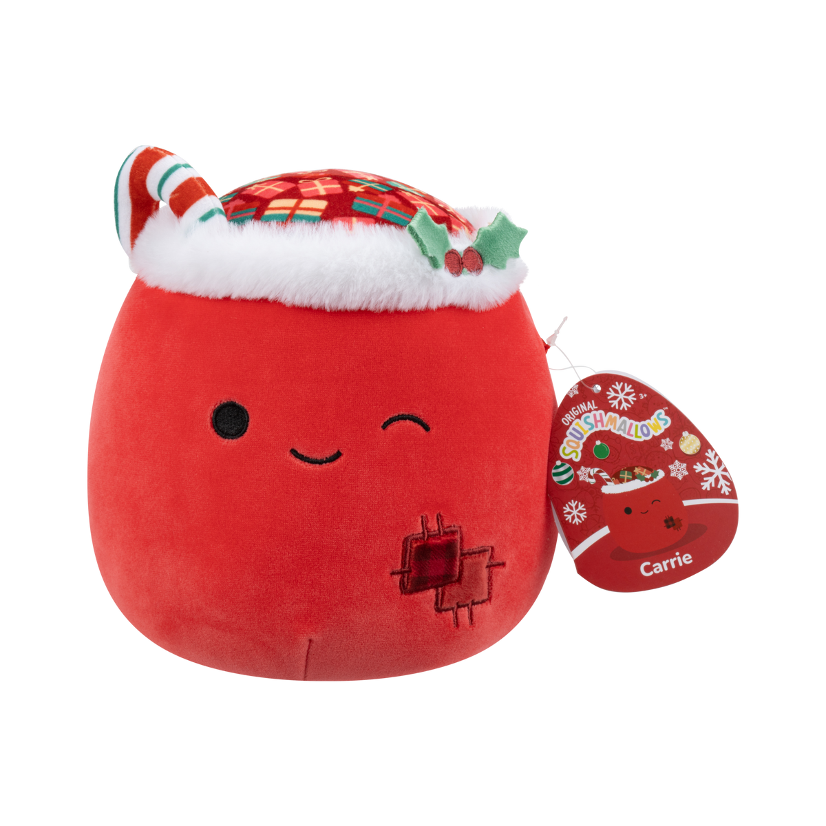 CARRIE Winking Gift Sack - 7.5" Holiday A Squishmallow Plush