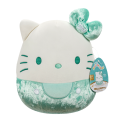 TEAL - 8" HELLO KITTY 50Th VELVET Bows - SANRIO SQUISHMALLOWS