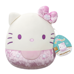 PURPLE - 8" HELLO KITTY 50Th VELVET Bows - SANRIO SQUISHMALLOWS