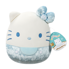 BLUE - 8" HELLO KITTY 50Th VELVET Bows - SANRIO SQUISHMALLOWS