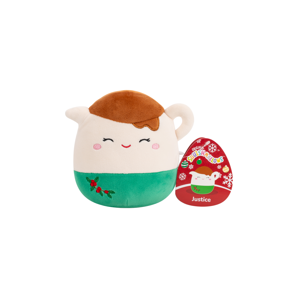 JUSTICE White Gravy Boat - 5" Squishmallow Plush