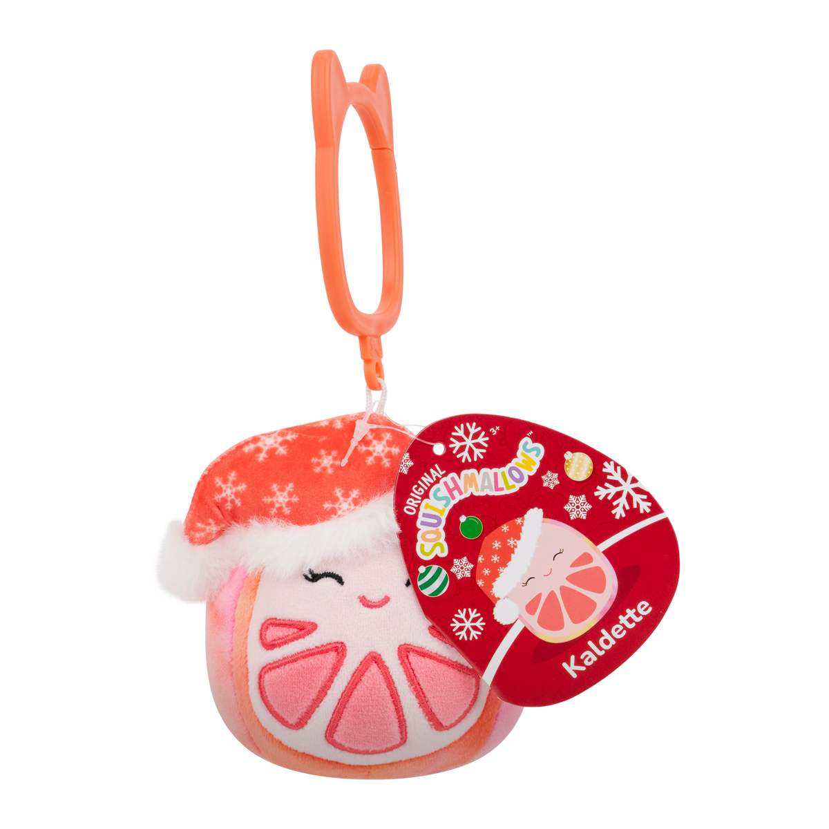 KALDETTE Pink Grapefruit - 3.5" CLIP Holiday Squishmallow Plush