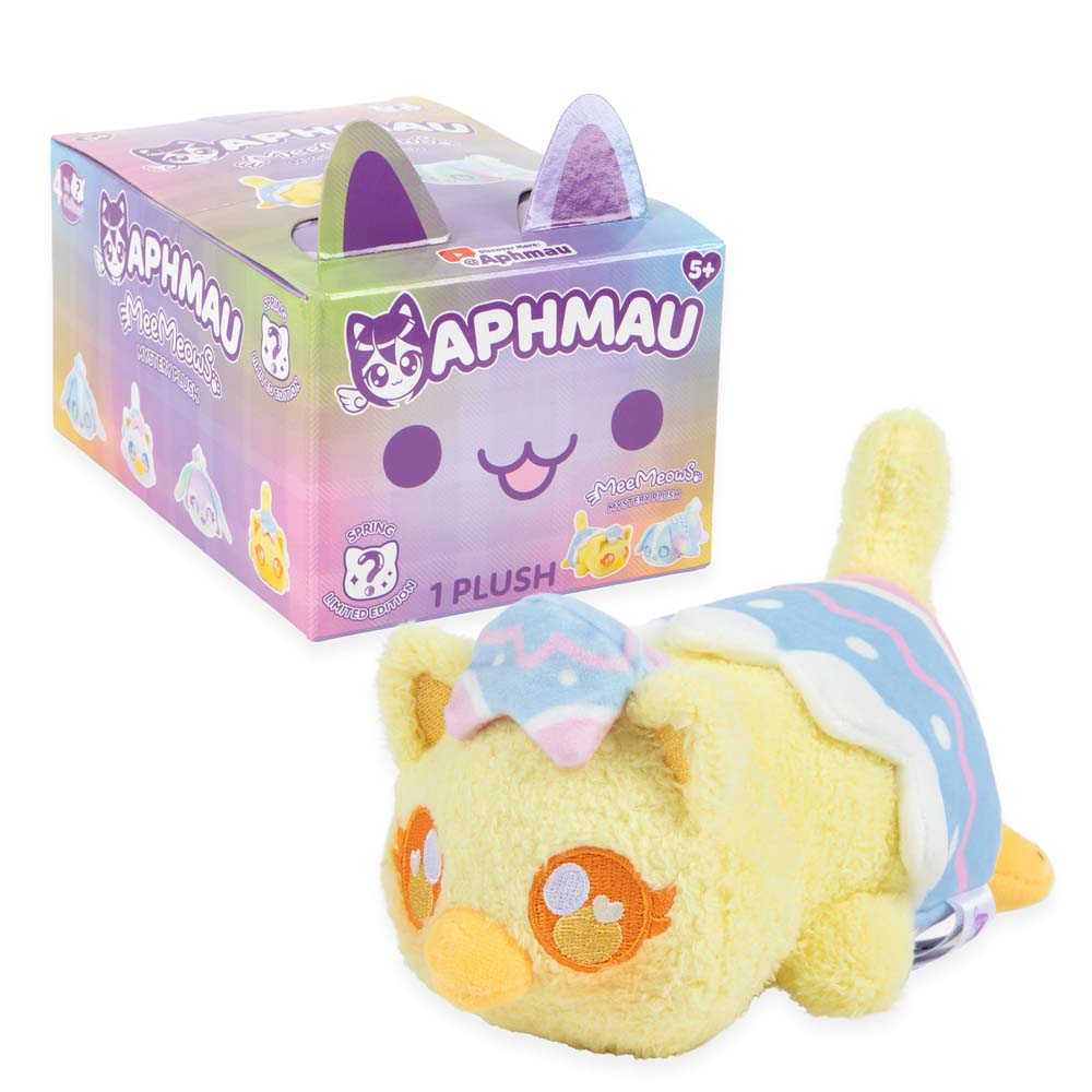 Yellow Duckling Cat (Opened) - Aphmau - MeeMeows 6" Mystery Plush - Easter