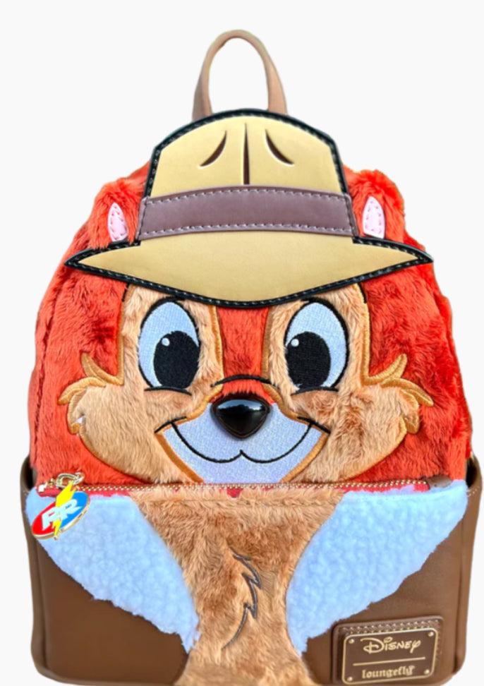 Loungefly Chip 'n Dale: Rescue Rangers - Faux Fur Chip US Exclusive Cosplay Mini Backpack