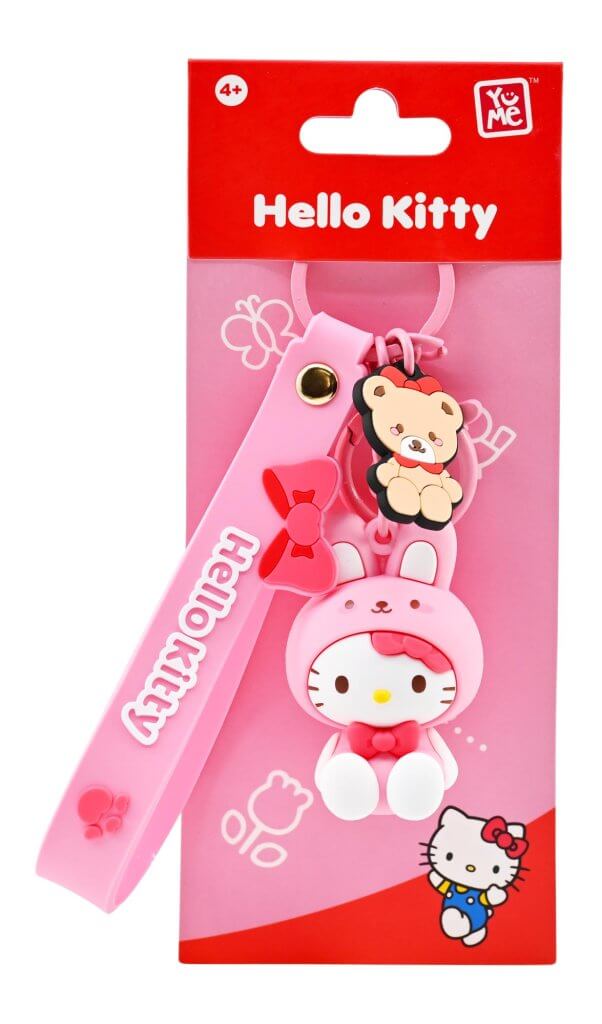 HELLO KITTY - Keychain w/hand strap - Animal