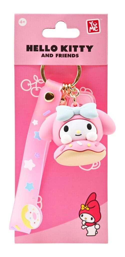 HELLO KITTY - Keychain w/hand strap - Donuts