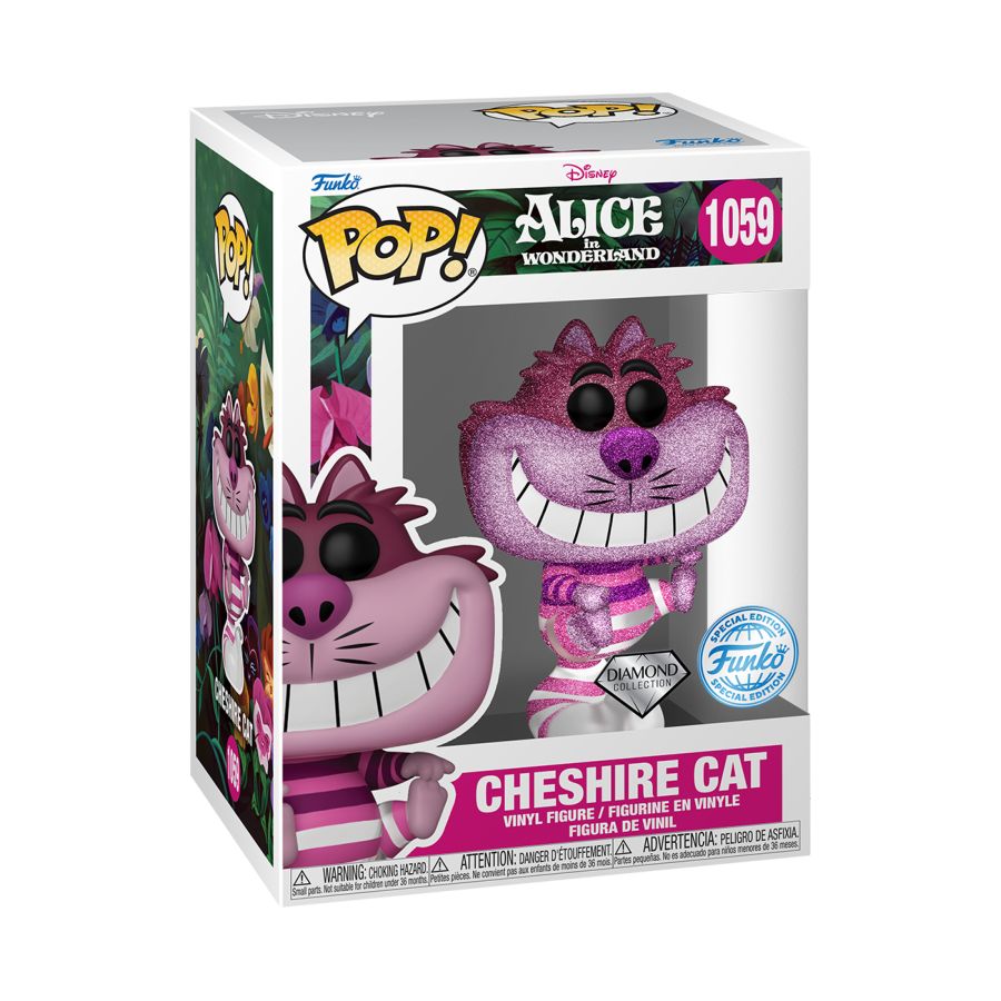 Alice in Wonderland - Cheshire Cat US Exclusive Diamond Glitter Pop! Vinyl