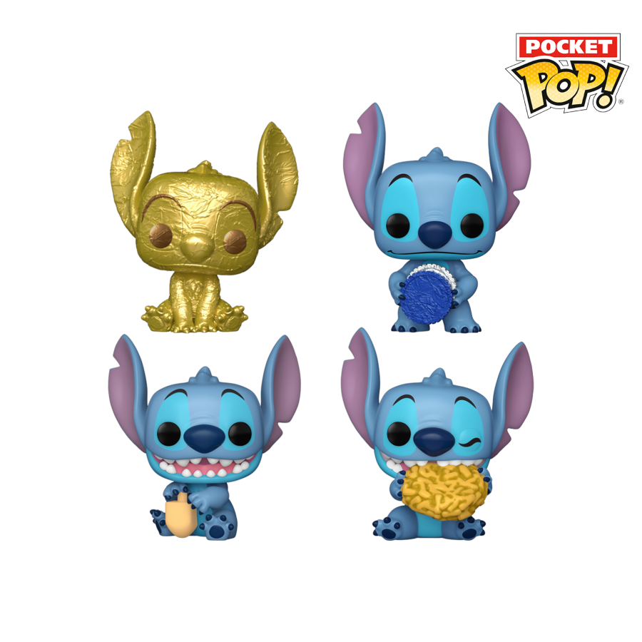 Lilo & Stitch -Stitch Dreidel Box Pocket Pop! 4-Pack