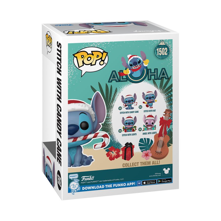 Lilo & Stitch - Stitch with Candy Cane Holiday Pop! Vinyl