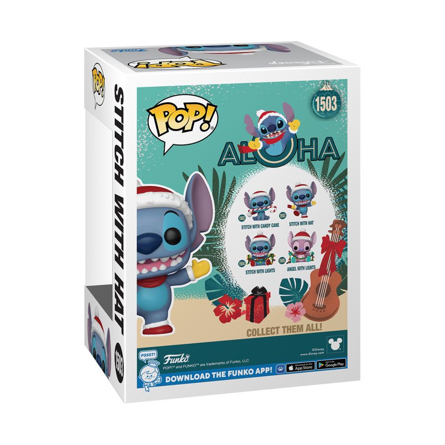 Lilo & Stitch - Stitch with Hat Holiday Pop! Vinyl