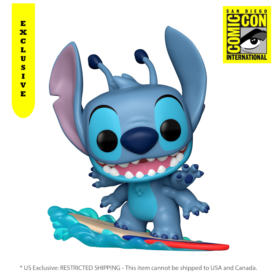 Lilo & Stitch - Stitch on Surfboard SDCC 2025 Exclusive Pop! Vinyl [RS]