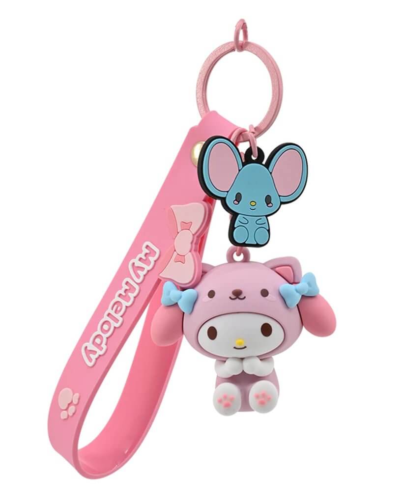 HELLO KITTY - Keychain w/hand strap - Animal