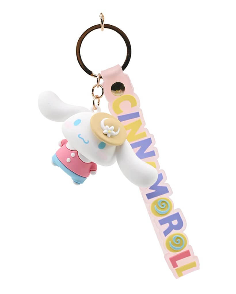 HELLO KITTY - Keychain w/hand strap - Cinnamoroll