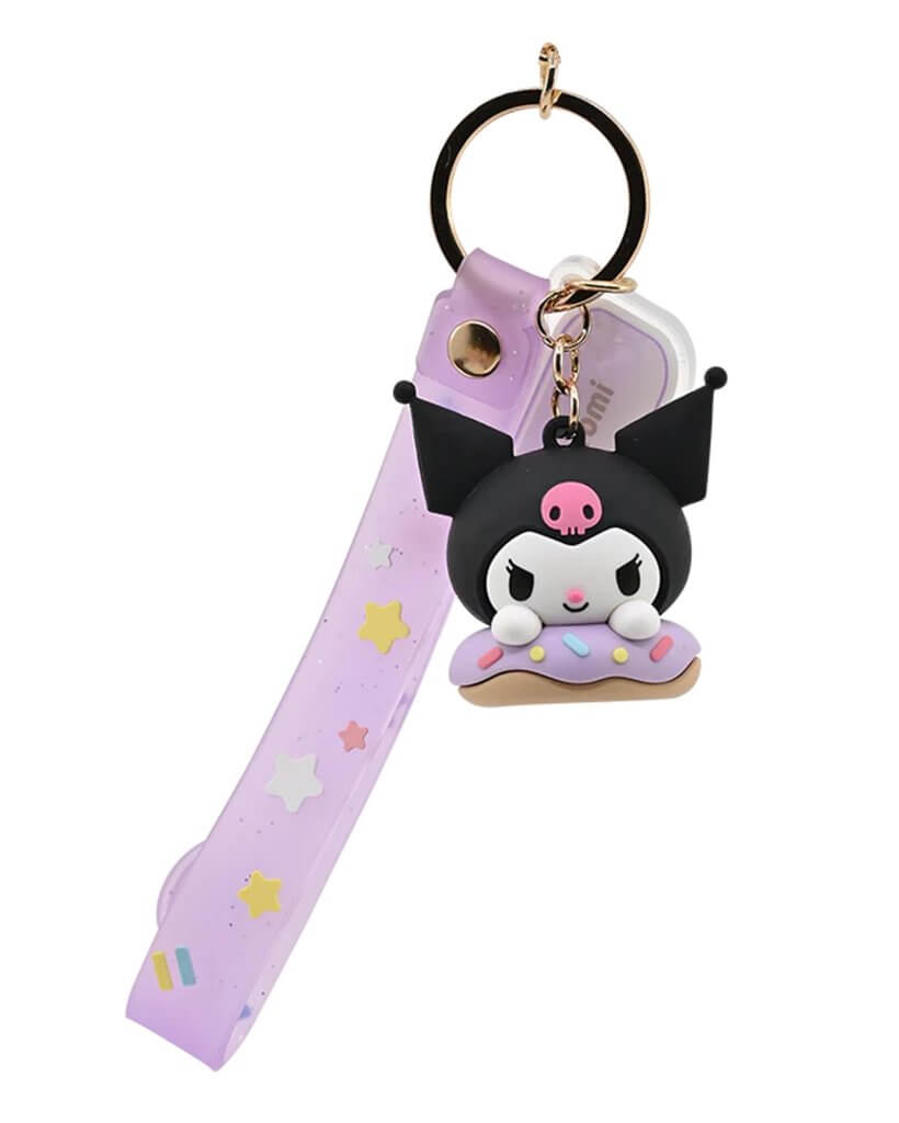 HELLO KITTY - Keychain w/hand strap - Donuts