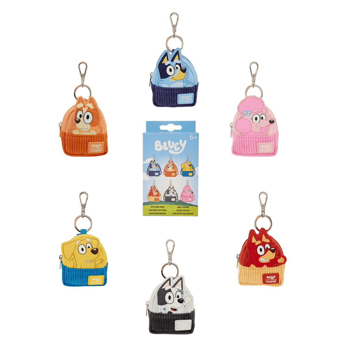 Loungefly Bluey – Mystery Mini Backpack Keychain Charm Assortment