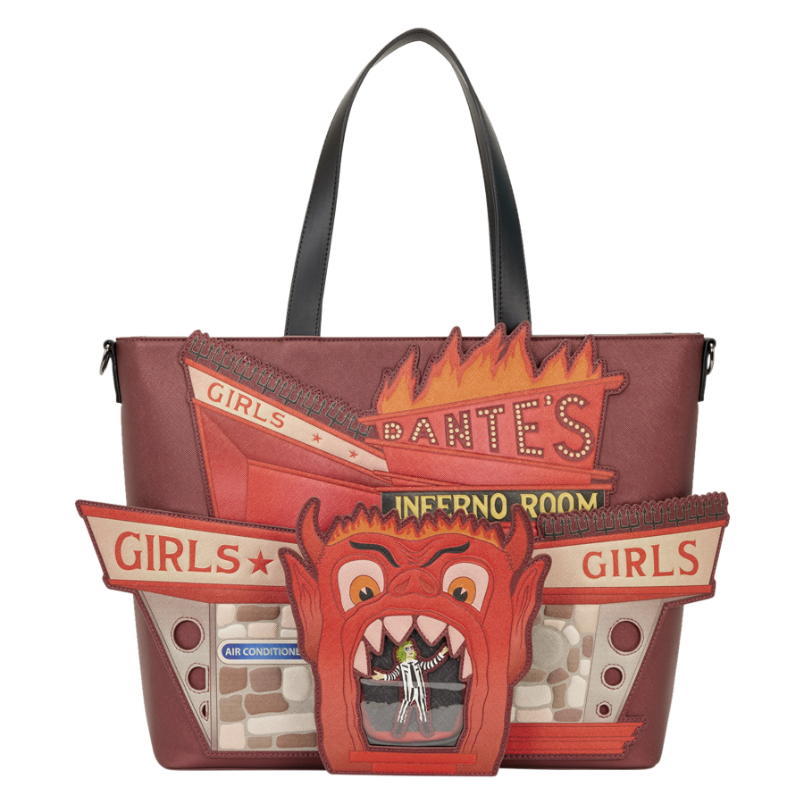 Loungefly  Beetlejuice - Beetlejuice Inferno Room Tote Bag with Coin Bag