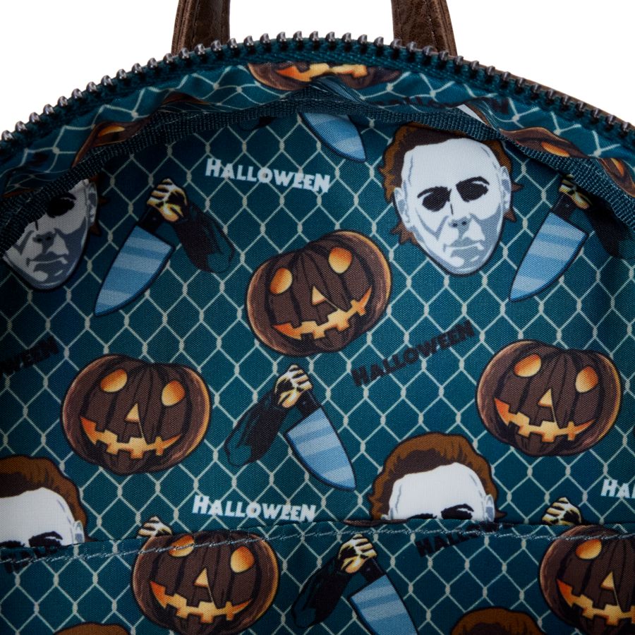 Loungefly Halloween - Michael Myers Pumpkin Glow Mini Backpack (with Coin Bag)