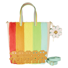 Loungefly Good Luck Trolls - Trolls with Faux Fur Tote Bag & Detachable Coin Bag