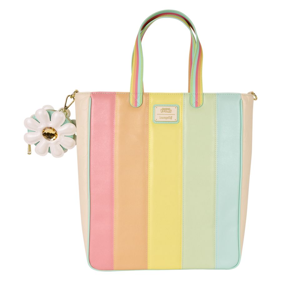 Loungefly Good Luck Trolls - Trolls with Faux Fur Tote Bag & Detachable Coin Bag