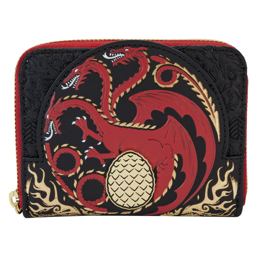 Loungefly House Of The Dragon - All-Over Print House Targaryen Sigil Zip Around Wallet