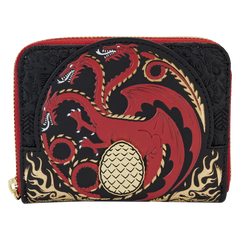 Loungefly House Of The Dragon - All-Over Print House Targaryen Sigil Zip Around Wallet