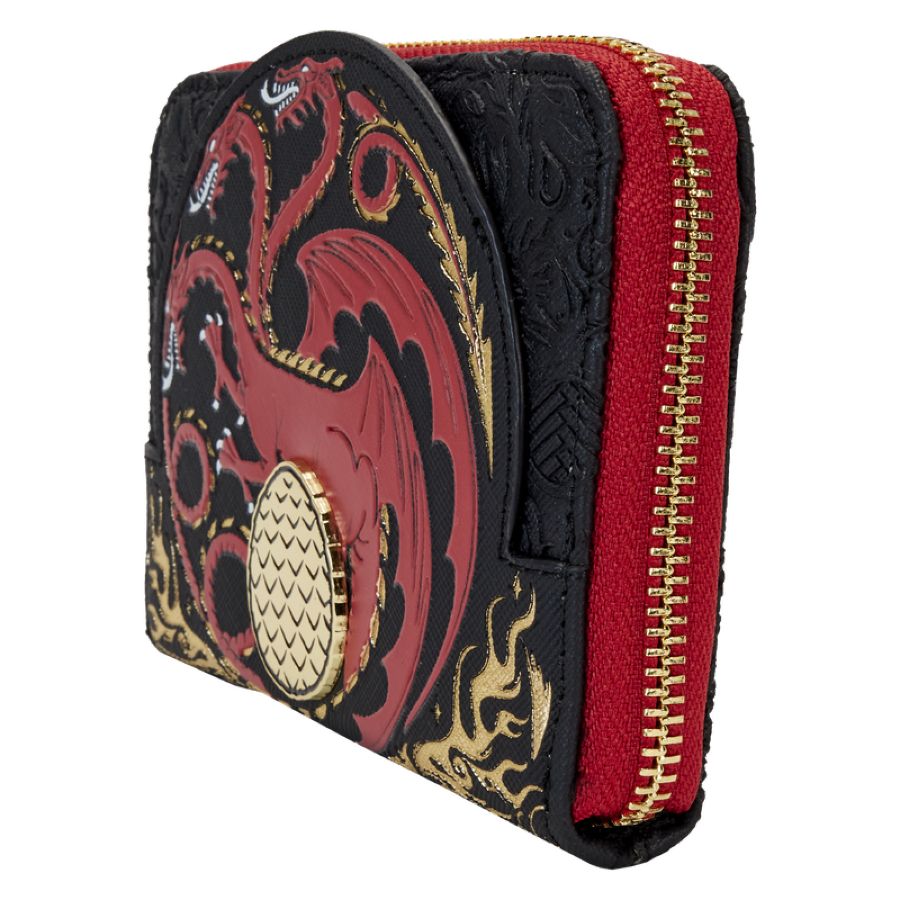 Loungefly House Of The Dragon - All-Over Print House Targaryen Sigil Zip Around Wallet