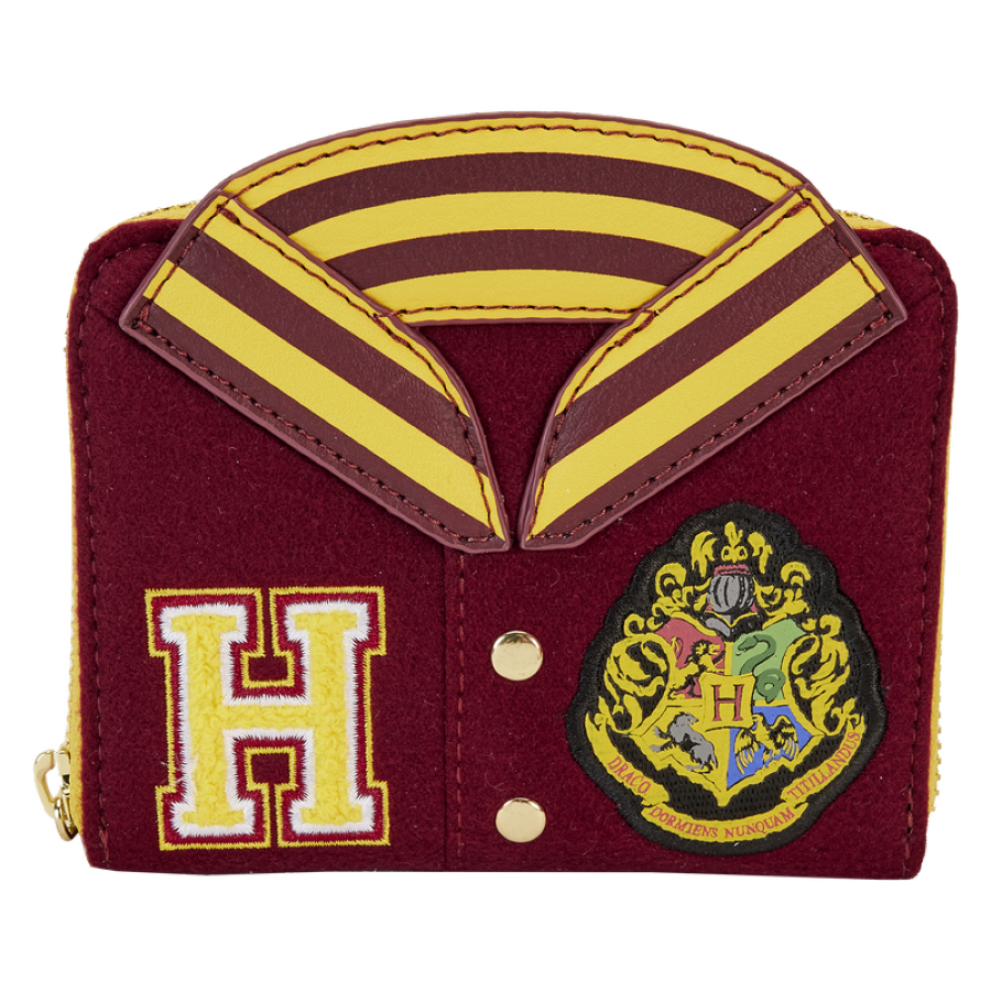 Loungefly Harry Potter - Gryffindor Hogwarts Crest Varsity Jacket Zip Around Wallet