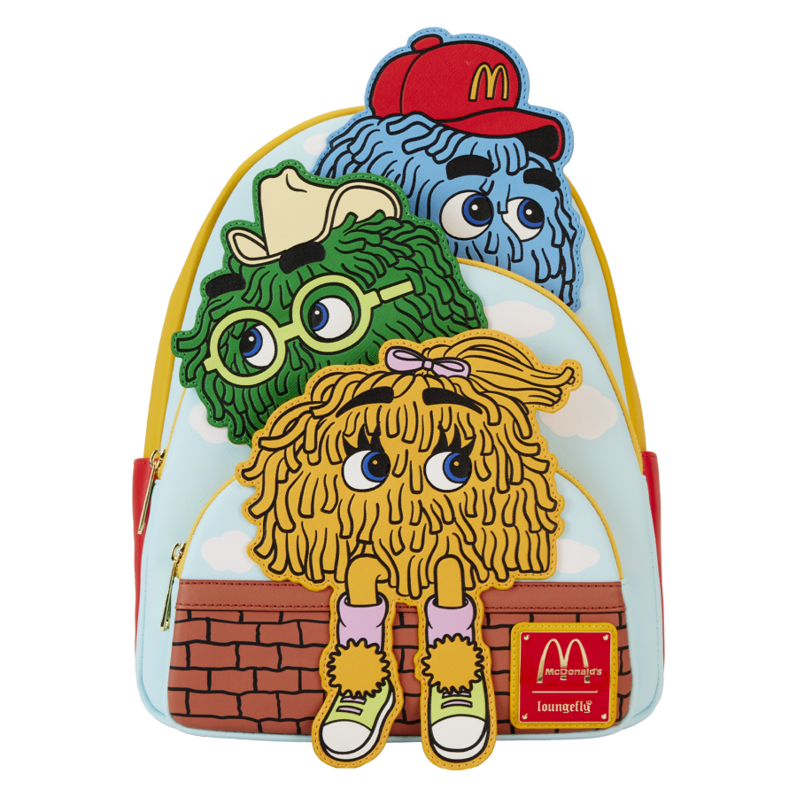 Loungefly McDonalds - Fry Guys Triple Pocket Mini Backpack