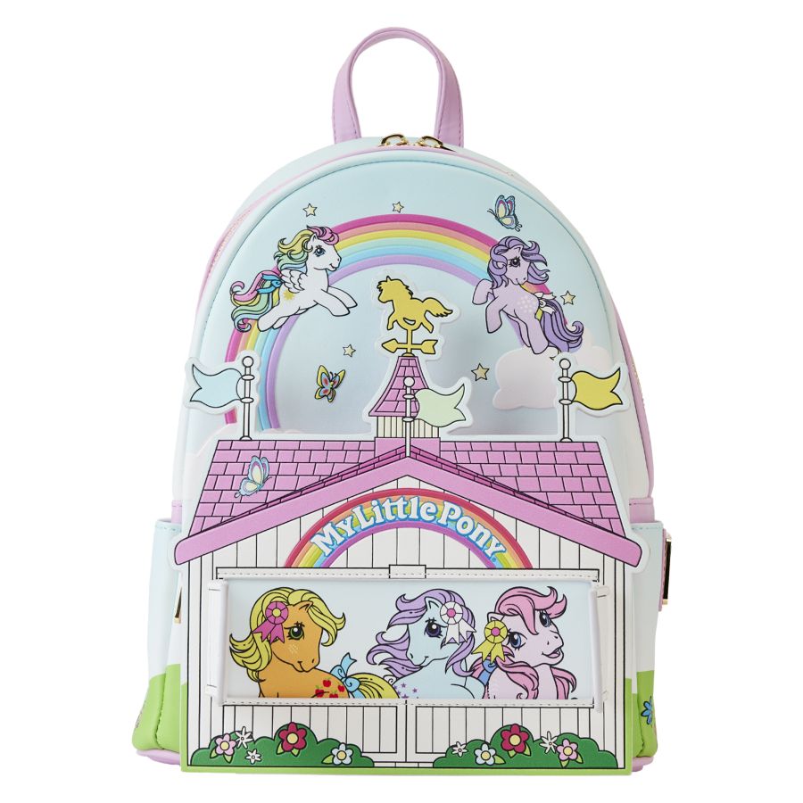 Loungefly My Little Pony 40th Anniversary Stable Mini Backpack