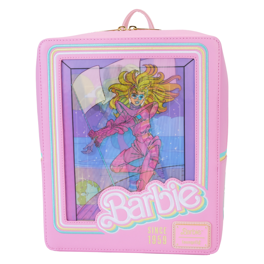 Loungefly Barbie - 65th Anniversary Doll Box Triple Lenticular Mini Backpack