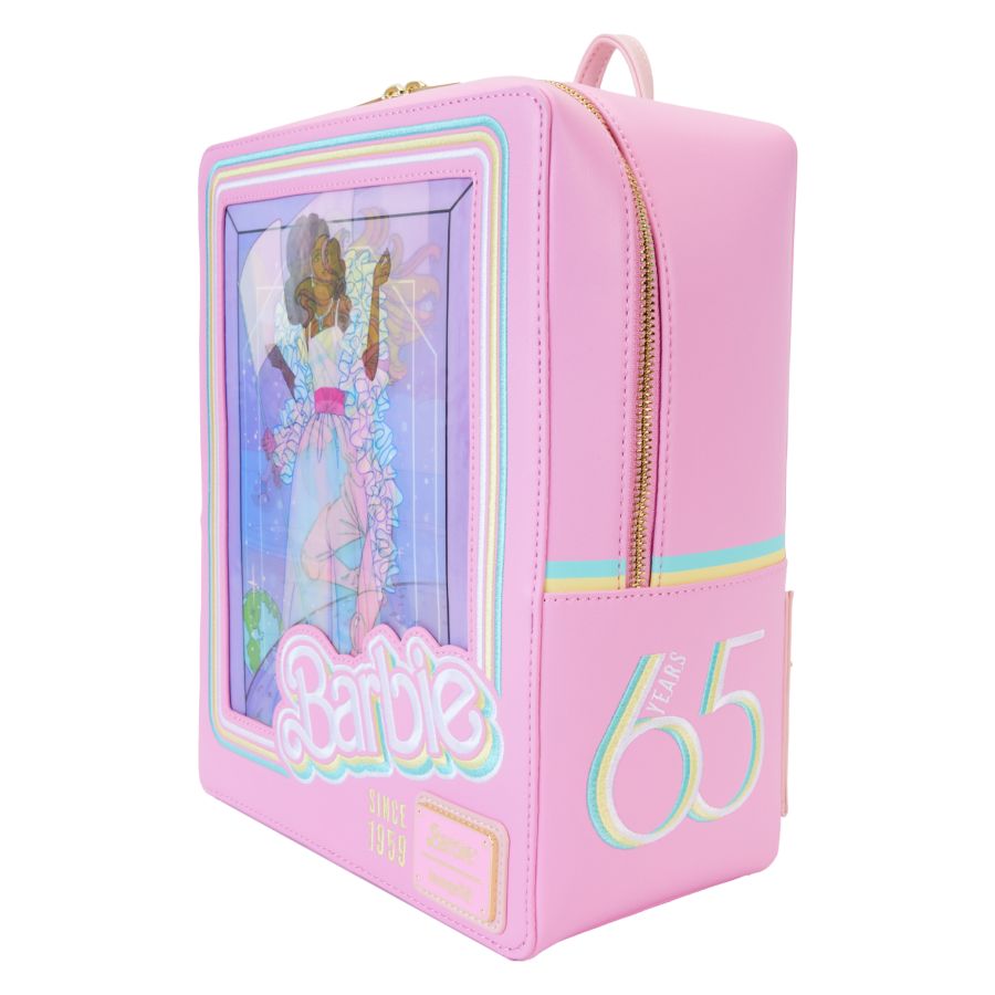 Loungefly Barbie - 65th Anniversary Doll Box Triple Lenticular Mini Backpack