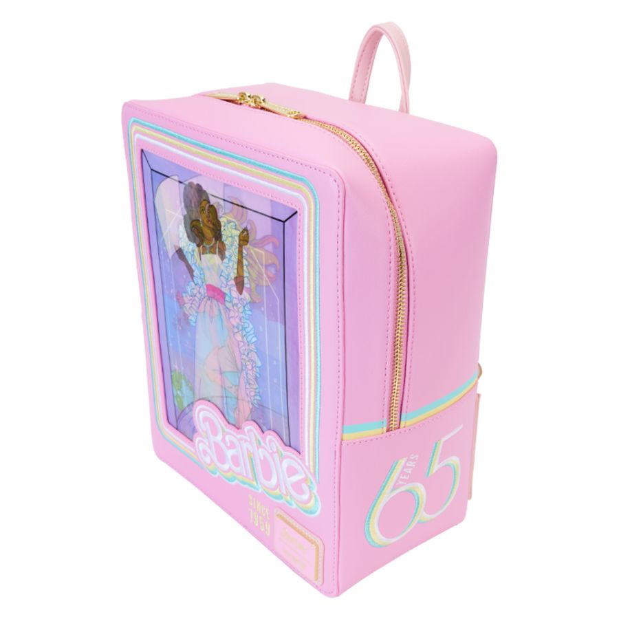 Loungefly Barbie - 65th Anniversary Doll Box Triple Lenticular Mini Backpack