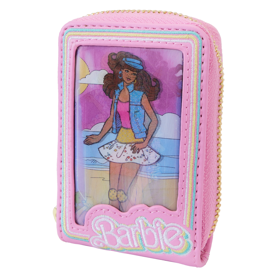 Loungefly Barbie - 65th Anniversary Doll Box Triple Lenticular Zip Around Wallet