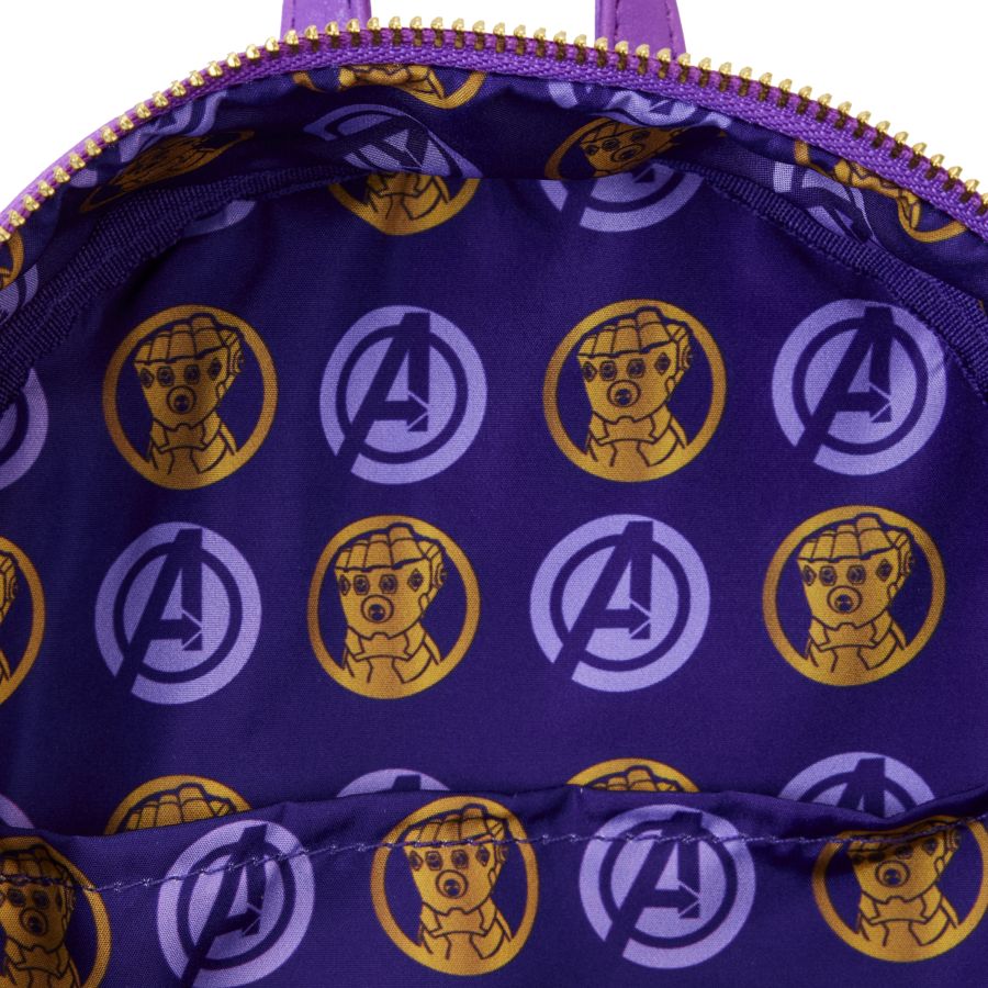 Loungefly Marvel Comics - Thanos Gauntlet Metallic Mini Backpack