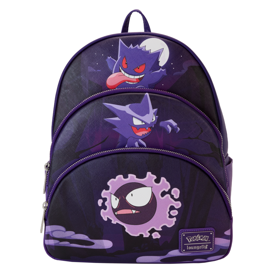 Loungefly Pokemon - Gengar Evolution Triple Pocket Backpack – Bemine ...