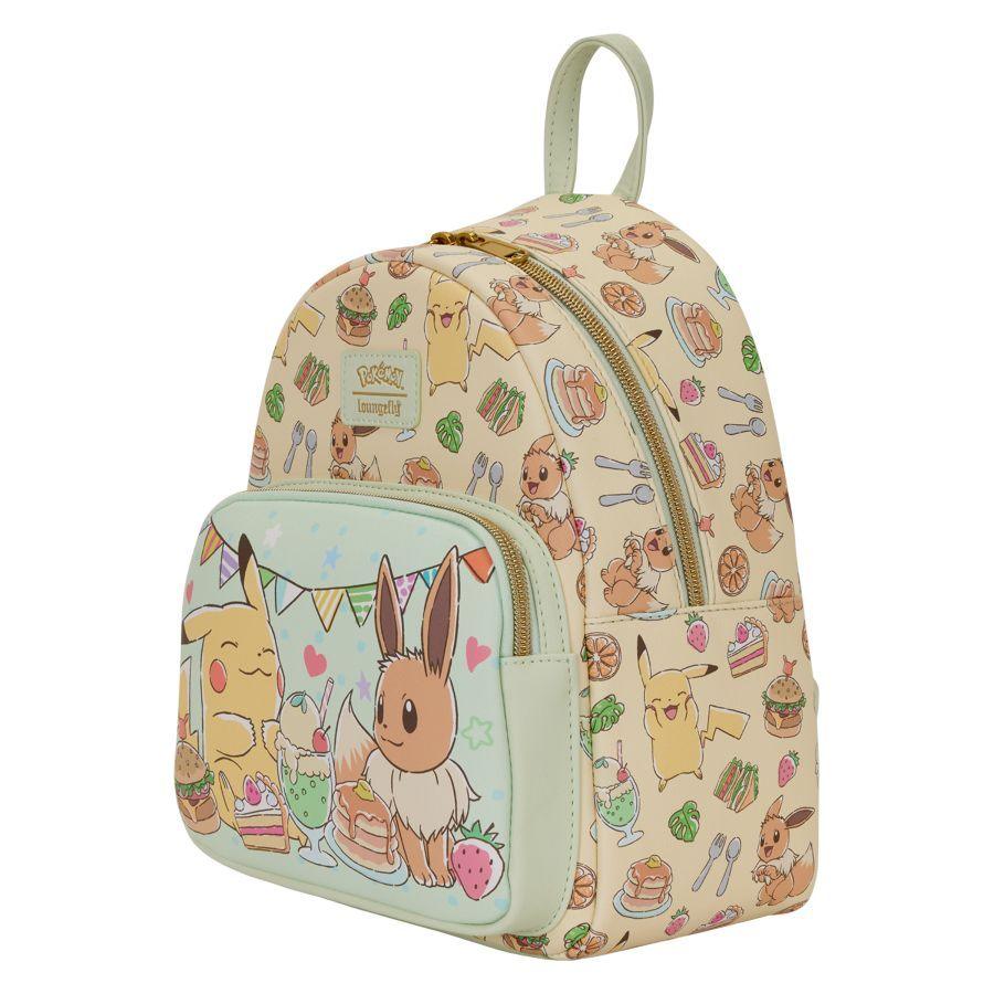 Loungefly Pokemon – Pikachu & Ev Food Collection Mini Backpack