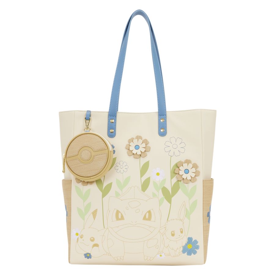 Loungefly Pokemon - Floral Tote Bag with Coin Bag