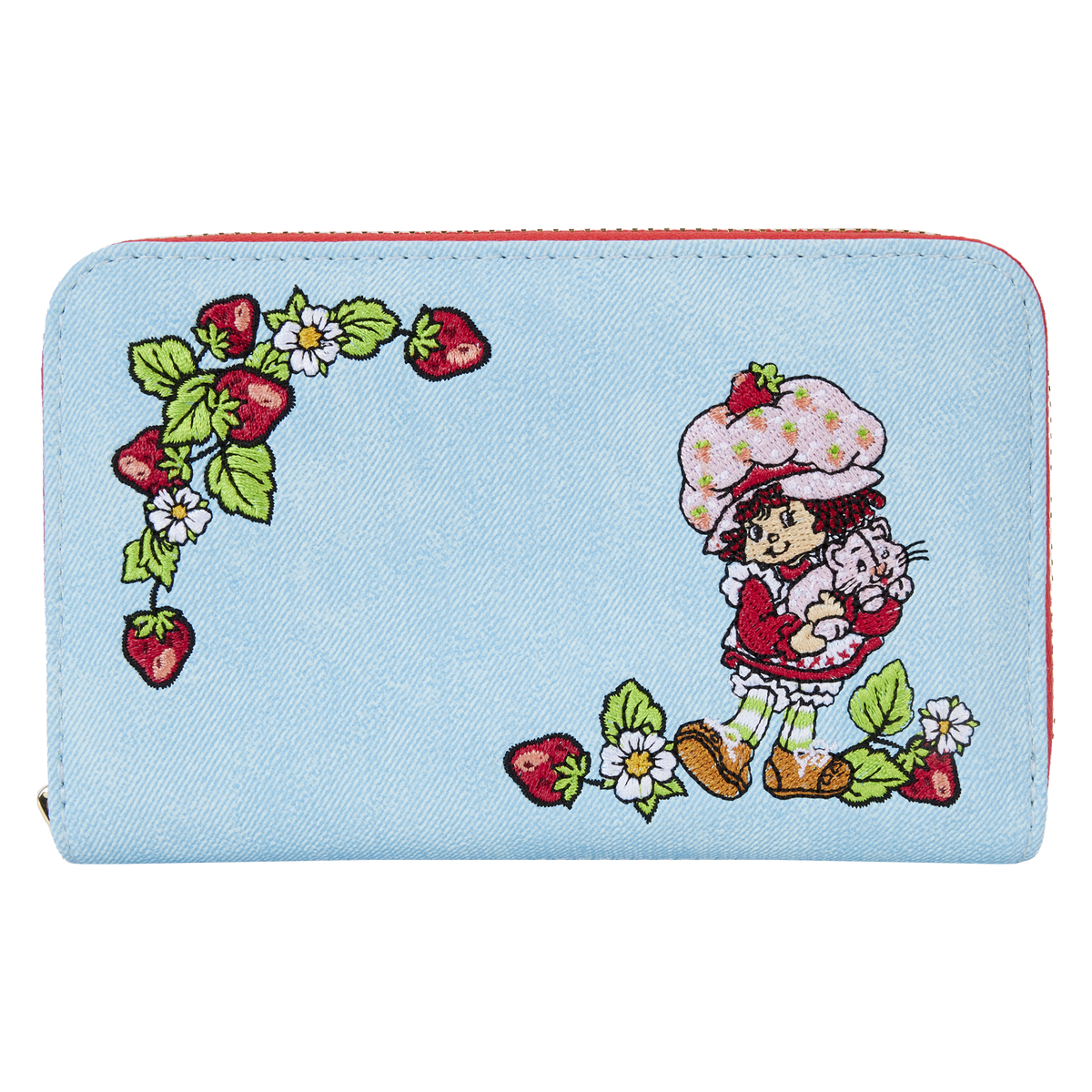 Loungefly Strawberry Shortcake - Denim Plaid Zip Wallet