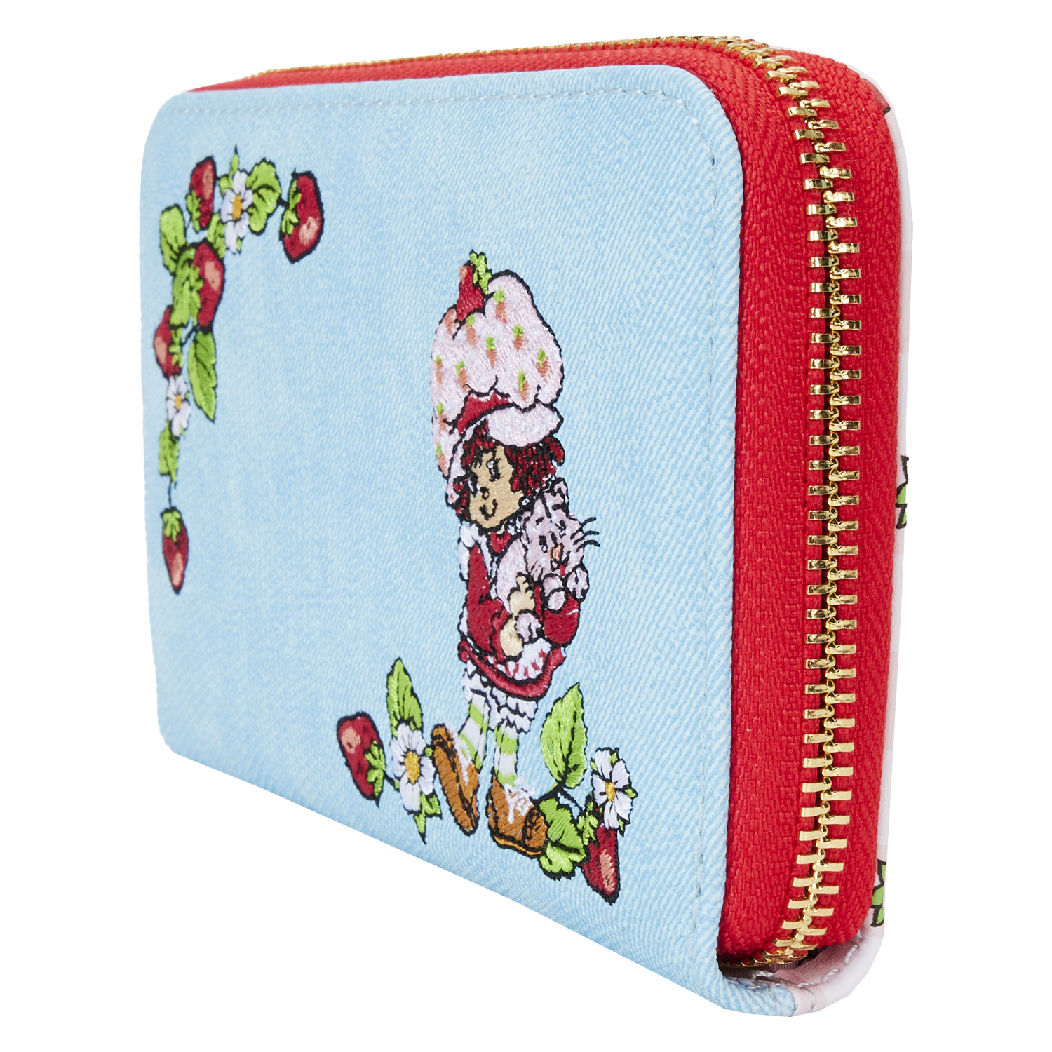 Loungefly Strawberry Shortcake - Denim Plaid Zip Wallet