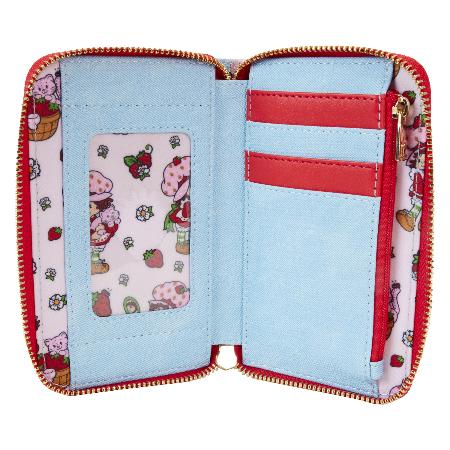 Loungefly Strawberry Shortcake - Denim Plaid Zip Wallet