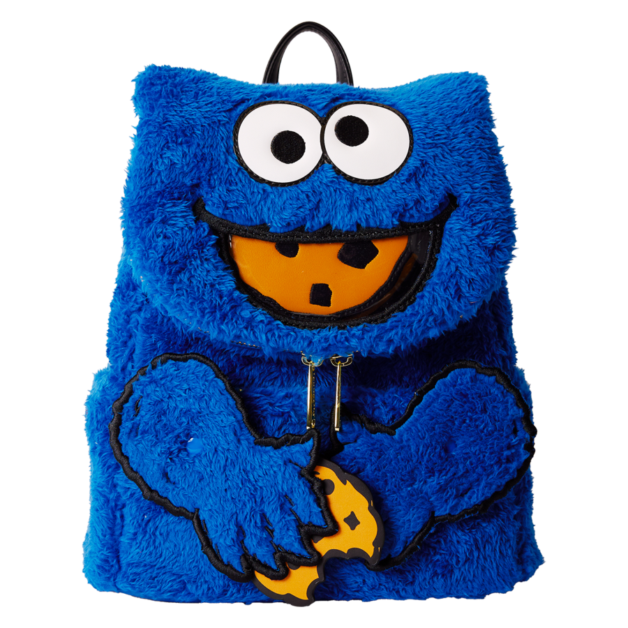 Loungefly Sesame Street - Cookie Monster Plush Mini Backpack