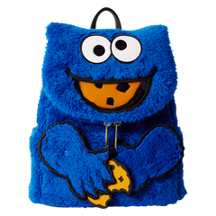 Loungefly Sesame Street - Cookie Monster Plush Mini Backpack