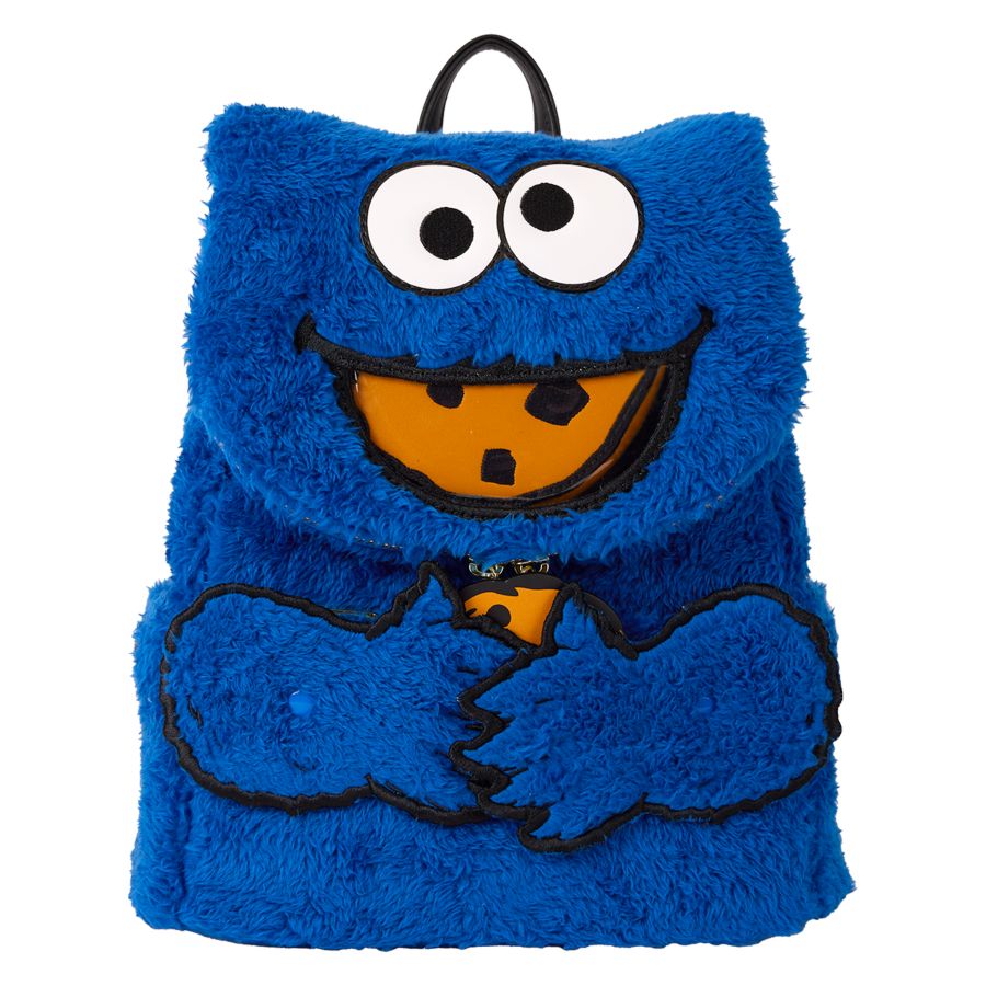 Loungefly Sesame Street - Cookie Monster Plush Mini Backpack