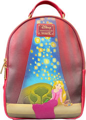 Loungefly Tangled - Art Mini Backpack