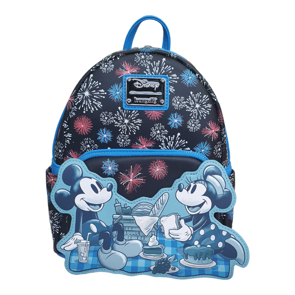 ◆LOUNGE FLY◆Mickey&Minnie サマーピクニック リュック 送料込 Loungefly Disney - Mickey & Minnie Summer Picnic US