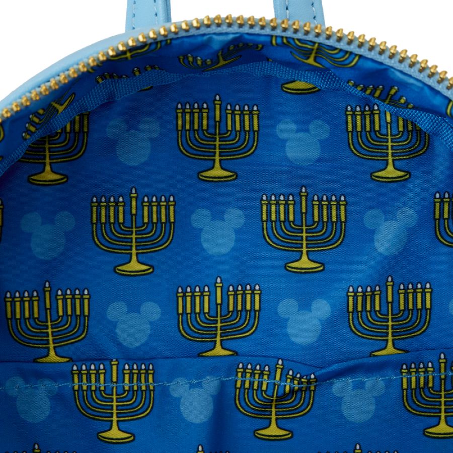 Loungefly Disney - Mickey Mouse Hanukkah Sequin Glow Mini Backpack